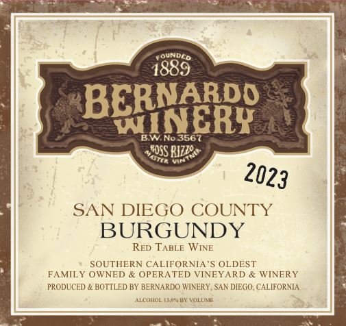 2023 Burgundy - Bernardo Winery