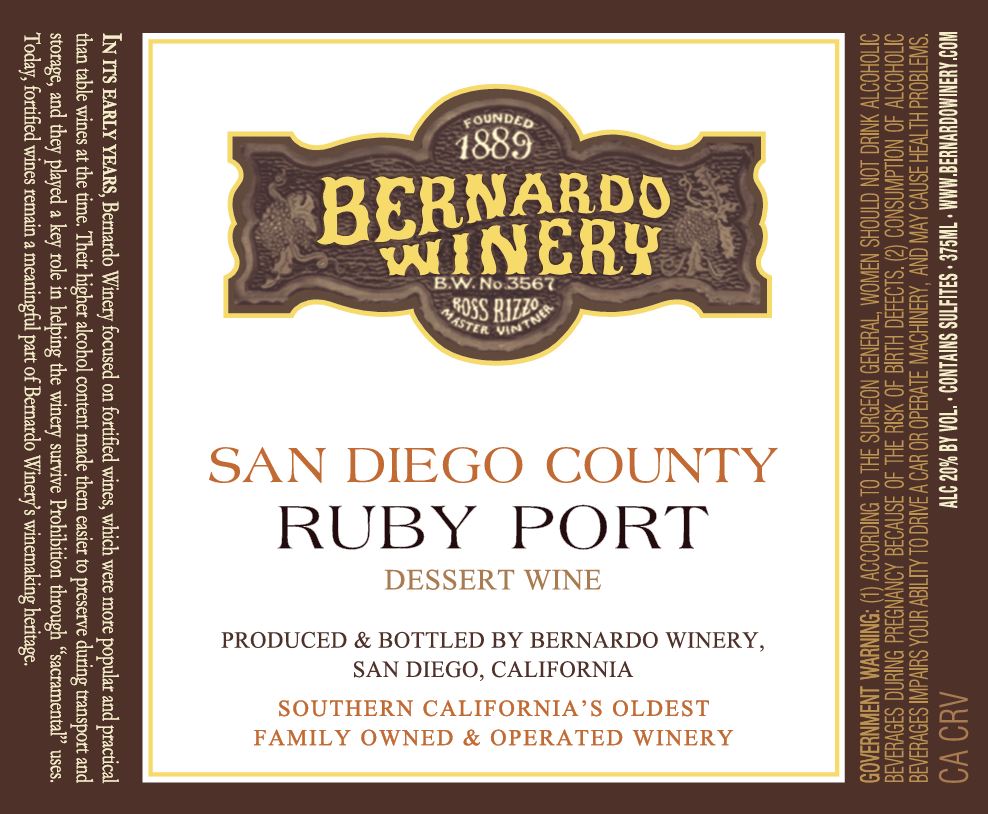NV Ruby Port - Bernardo Winery