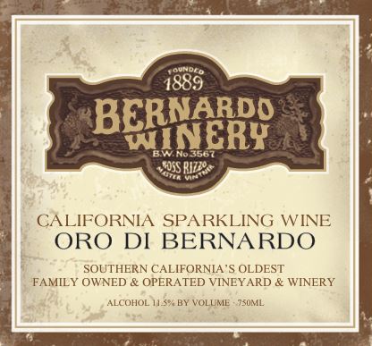 Oro Di Bernardo Sparkling Wine - Bernardo Winery