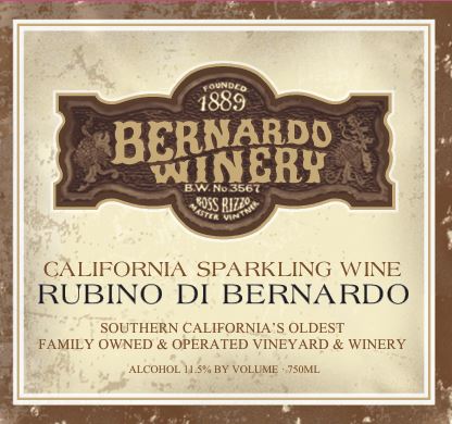 Rubino di Bernardo Sparkling Wine - Bernardo Winery