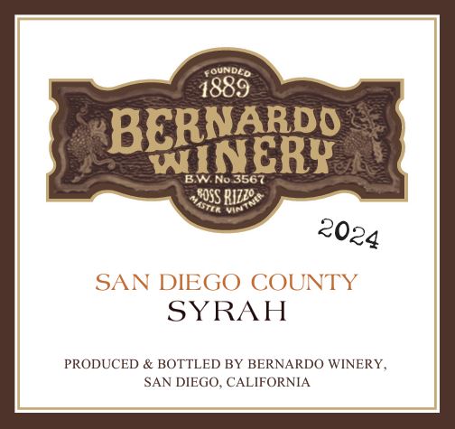 2024 Syrah - Bernardo Winery