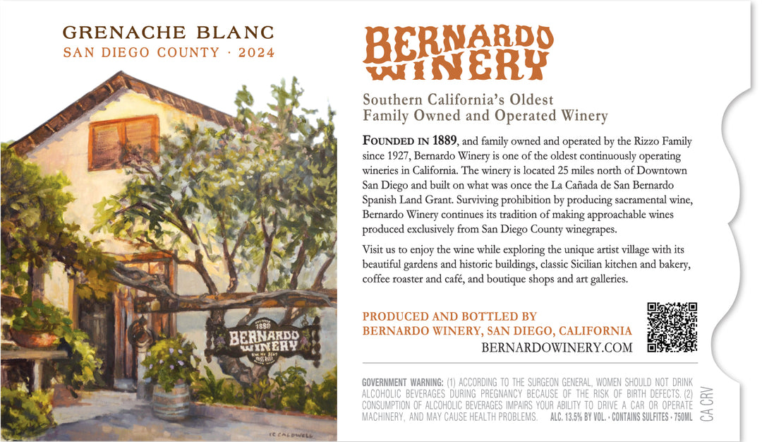2024 Grenache Blanc - Bernardo Winery