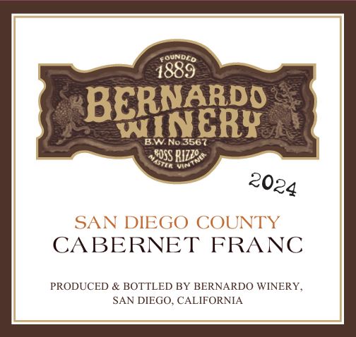 2024 Cabernet Franc - Bernardo Winery